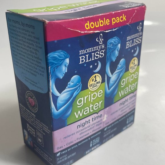 Mommy's Bliss Gripe Water Night Time Relieves Stomach Discomfort Night Time - Picture 3 of 6